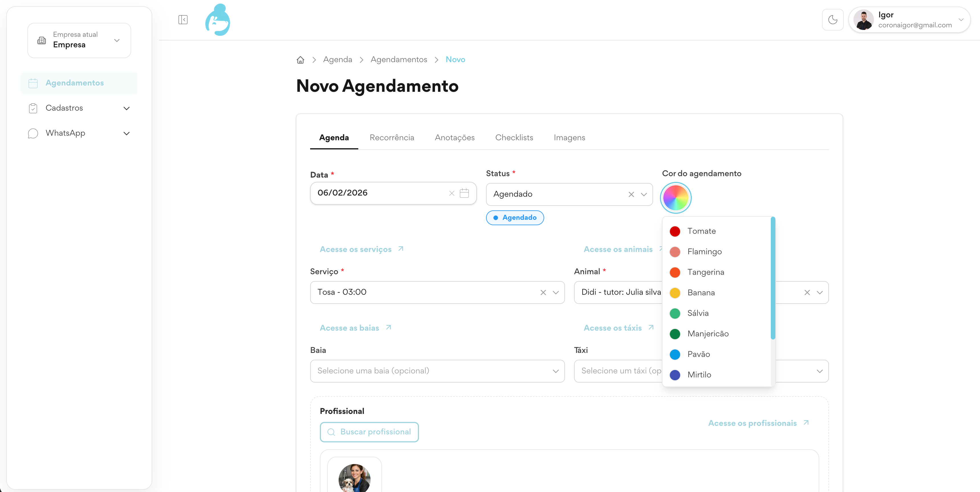 Funcionalidades do Fofito (prévia)