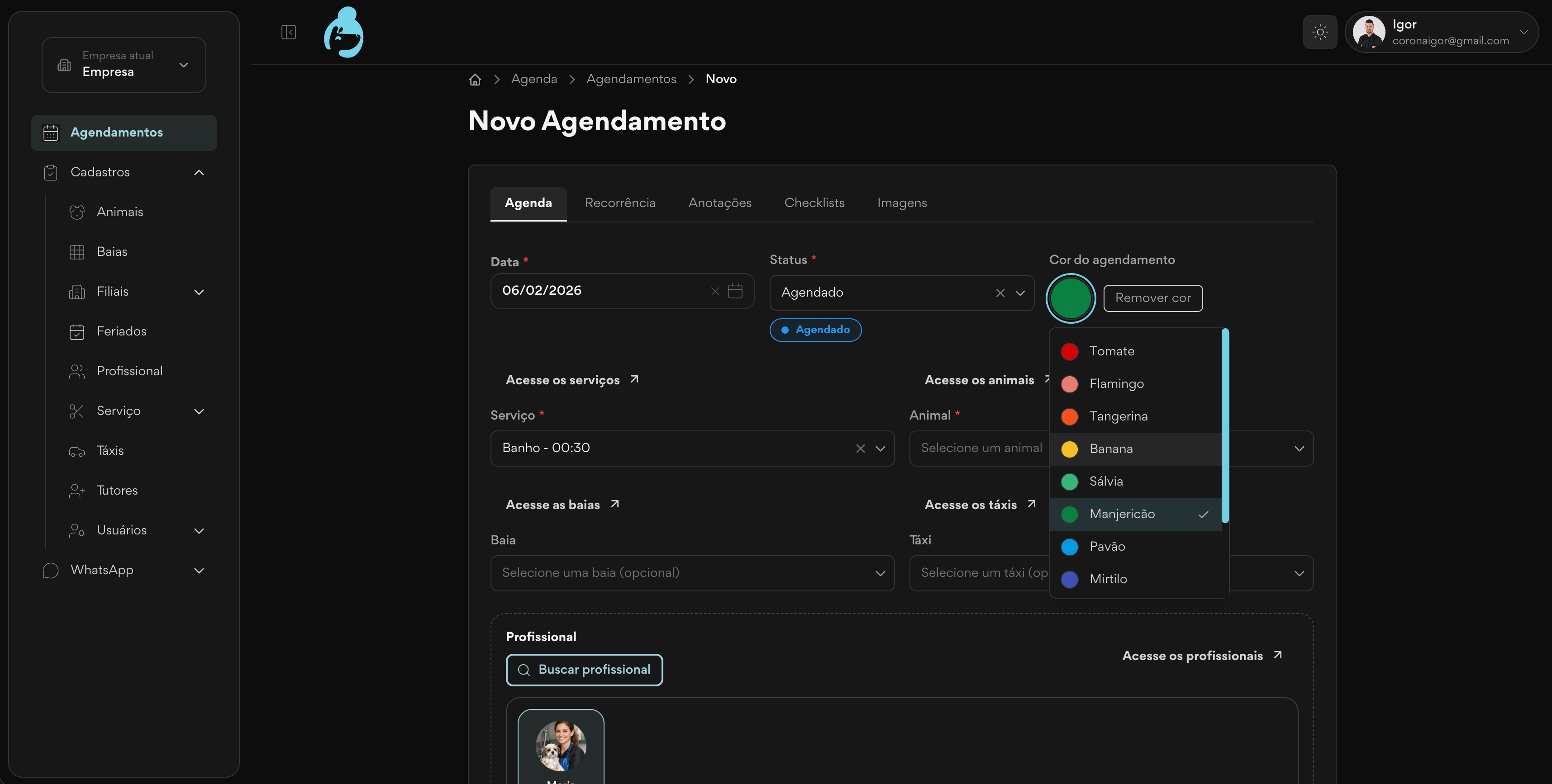 Funcionalidades do Fofito (prévia)
